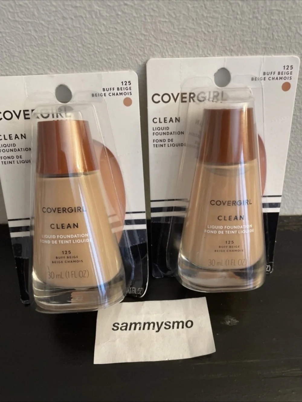 Covergirl Clean Liquid Foundation 125 BUFF BEIGE 1 oz., x2 Discontinued